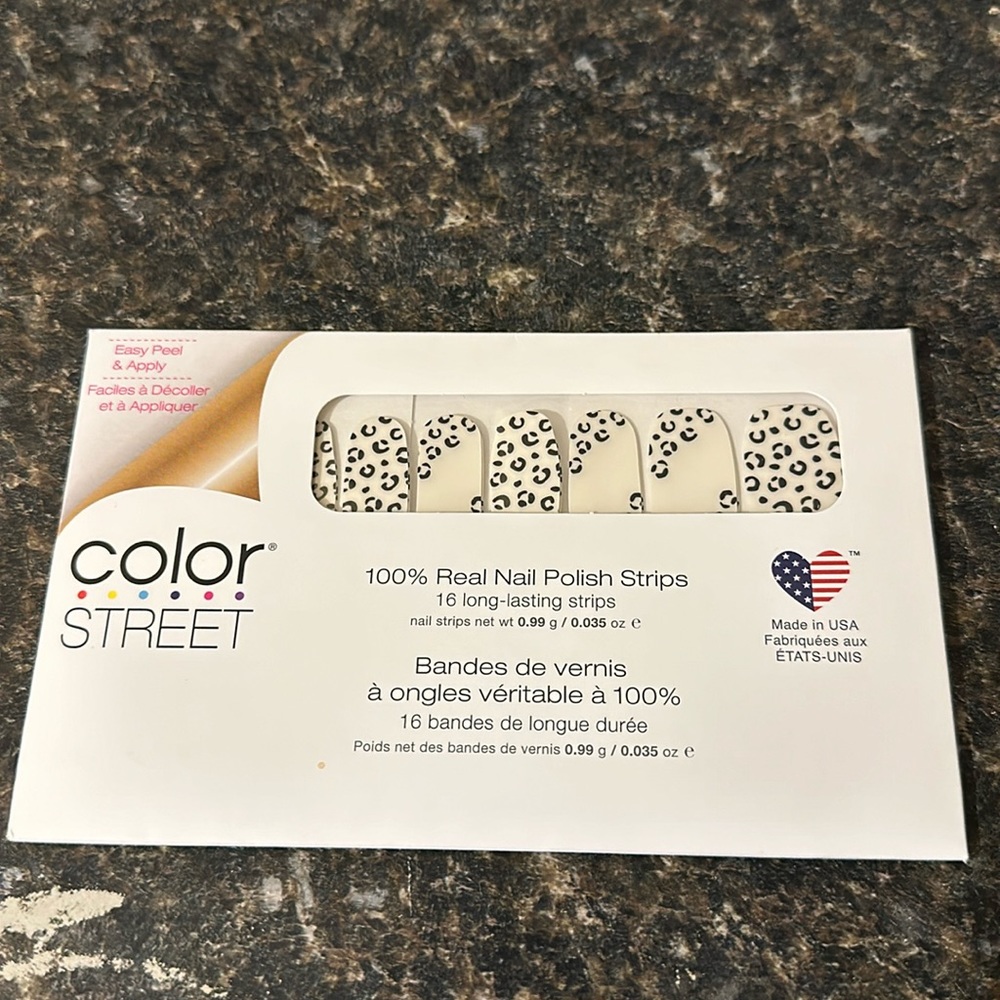 Color Street Leopard Spots Design Clear Overlay Spot On Nail Strips